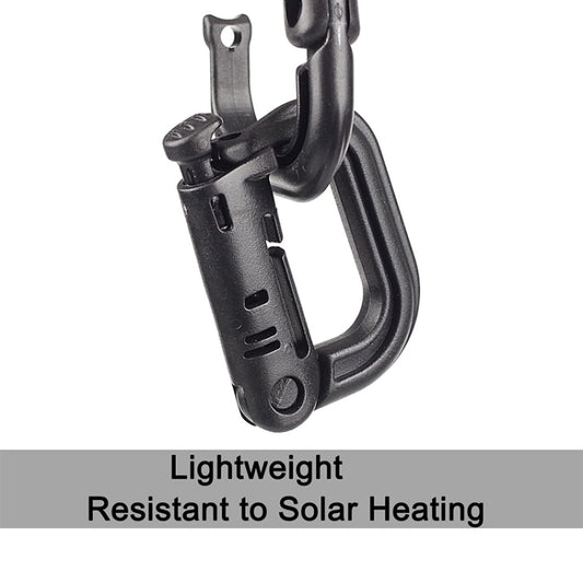 Plastic Portable Carabiner, 4 pcs in One Packaging, The Price is for 4 pcs (Light Grey), 4PCS Plastic Carabiner