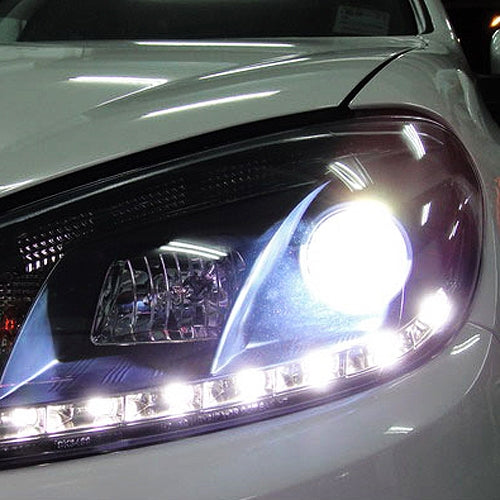 H7 Halogen Car Headlight, 2400 Lumens White Light, 12V / 100W 6000K, H7