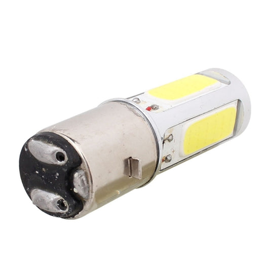 BA20D 1250LM 20W + 5W 5 x COB LED White Light Motorcycle Brake Light Lamp Bulb, DC 12V, 20W + 5W 1250LM