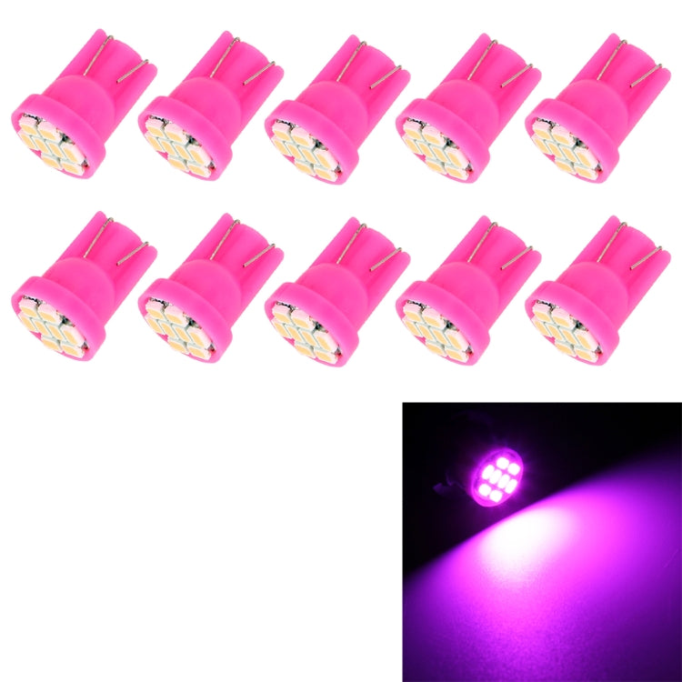10 PCS T10 8 LED Car Signal Light Bulb