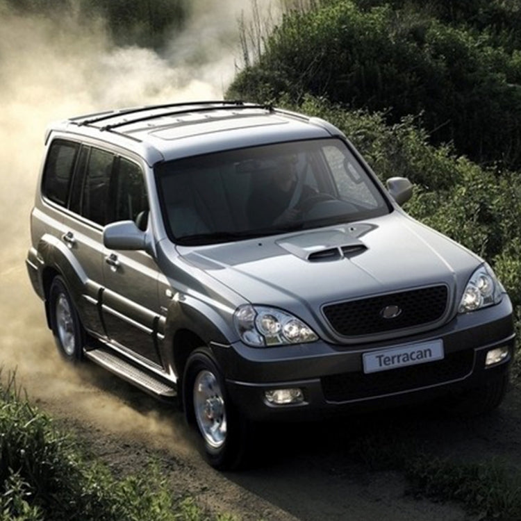 Grey SUV hood with air intake bonnet scoop vent