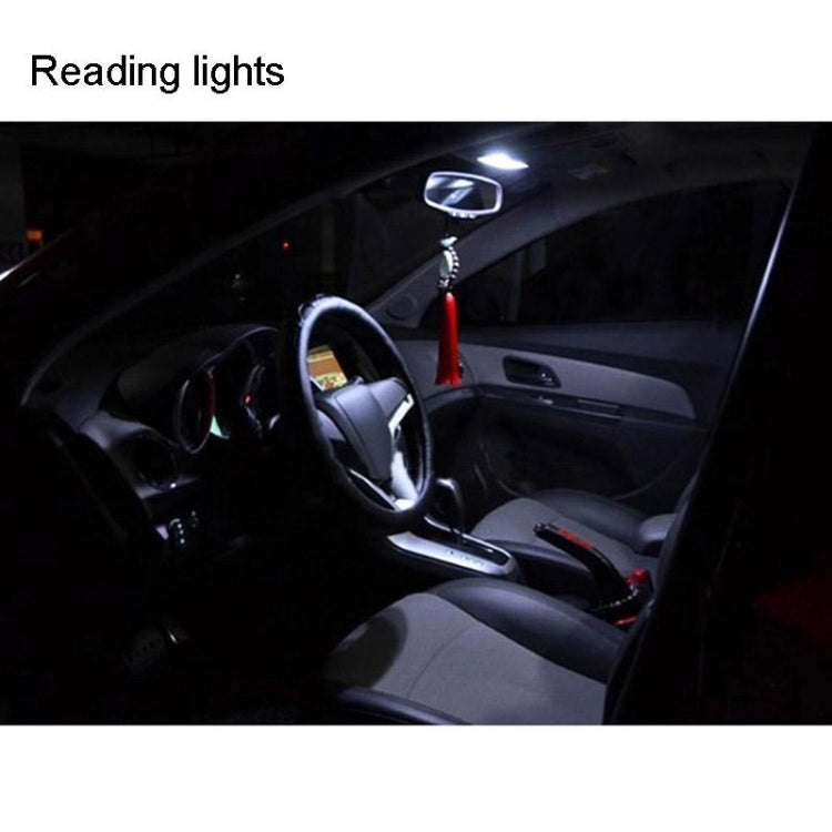 COB LED reading lights in car interior, bright white overhead beam