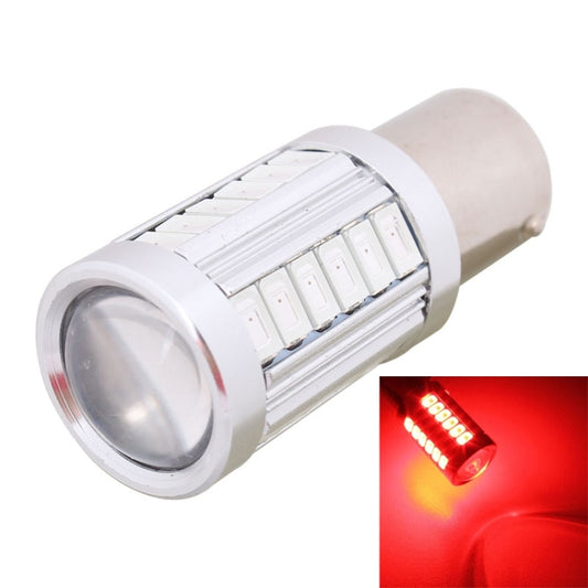 1156 LED car brake light bulb with 33 SMD LEDs, red glow