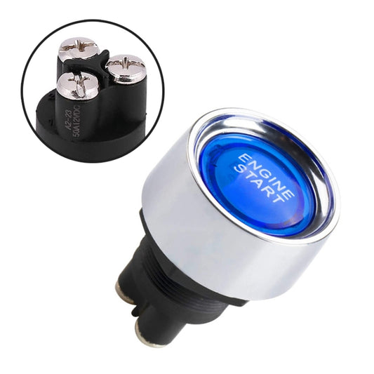 Blue Light Push Start Ignition Switch for Racing Sport , DC 12V, DC 12V(Red)
