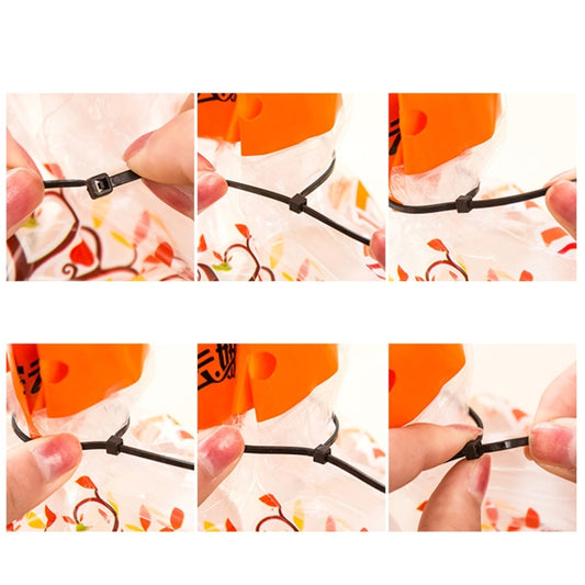 1000pcs Self-Locking Nylon Cable Wire Zip Ties(Size: 3 x 100mm), 1000 PCS 3 x 100mm
