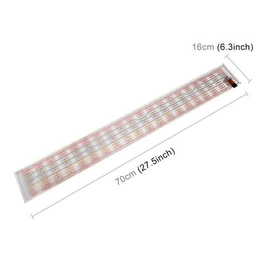 70 x 16 cm LED car rhythm sticker strip with multicolor equalizer pattern