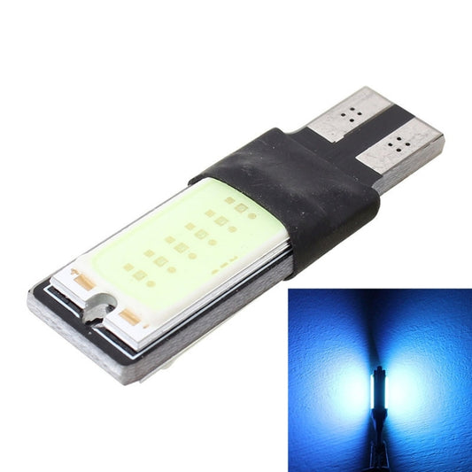 COB LED T10 car reading lamp, 2-pack; black connector with blue glow light panel