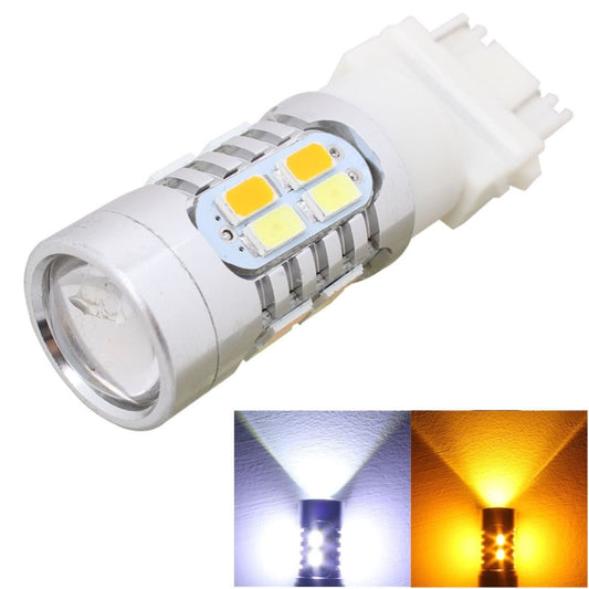 T25 LED dual-wire bulb with white LED modules and silver heat sink