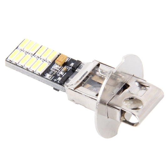 H3 LED clearance bulb with 24 SMD LED chip strip and metal mounting base