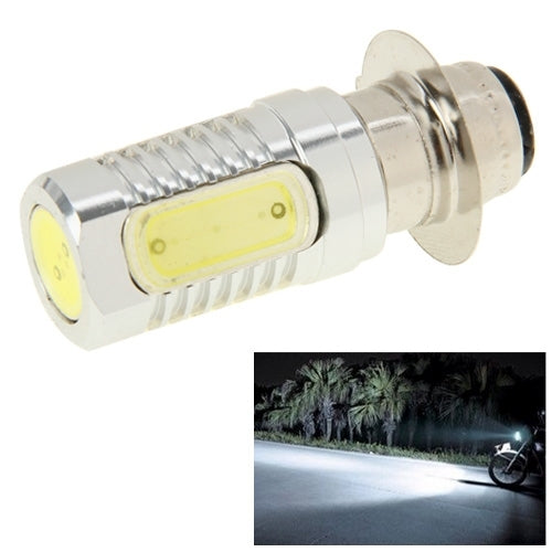 BA15D 10W White 300LM 4 LED COB Car Stop Brake Light Front Rear Turn Signal Lights for Motorcycle / Vehicles, DC 12V, 10W 300LM