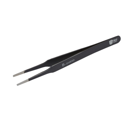 BEST BST-203ESD 202 Stainless Steel Anti-static Tip Tweezers, BST-203ESD