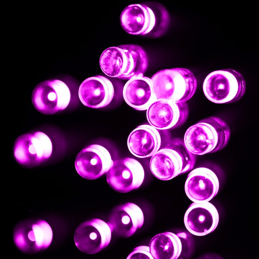 For Christmas Party, 30 LED, 2-Mode Flash, Battery Powered, 3m Pink Light, 3m Green Light, 3m Purple Light, 3m Yellow Light, 3m Blue Light, 3m Red Light, 3m Warm White, 3m White Light