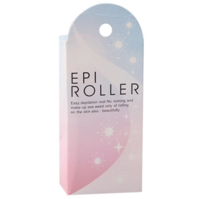 Pink epilator tool product tag card with center hanging hole