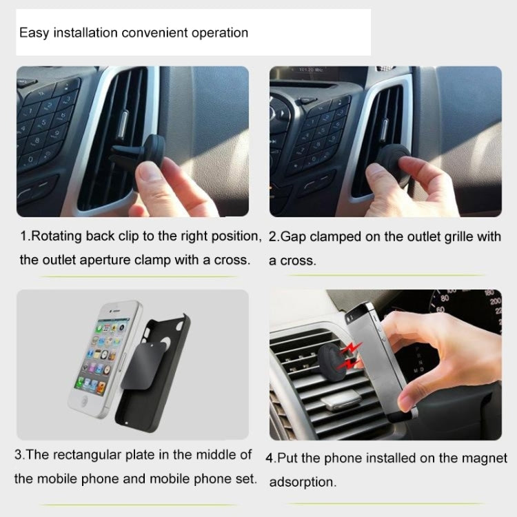For iPhone, Galaxy, Sony, Lenovo, HTC, Huawei, and other Smartphones, Air Vent Mount Clip