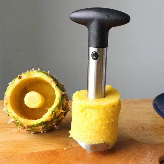 LsCook Pineapple Corer Slicer, Pineapple Corer Slicer (Silver)
