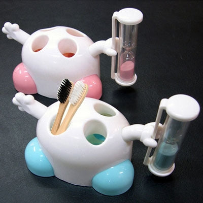 Cute Cartoon Creative Hourglass Toothbrush Stand (Random Color Delivery), Hourglass Toothbrush Stand