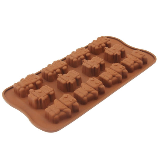 Lovely Robot Shape 12-Grid Ice Cube Tray, 12-Grid