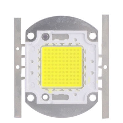 LED lamp module with yellow LED array on a round circuit board and metal side brackets