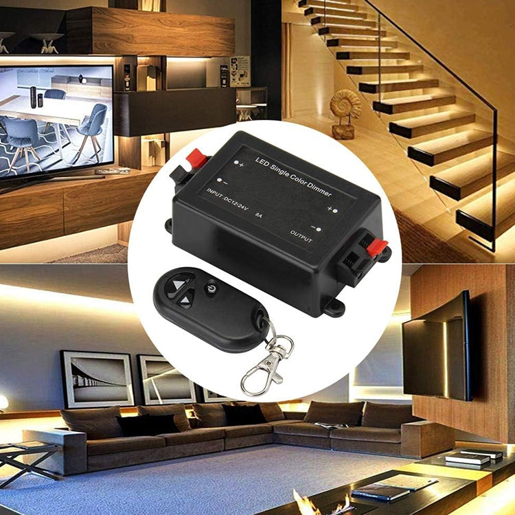 RF Wireless Controller / LED Single Color Dimmer, DC 12V