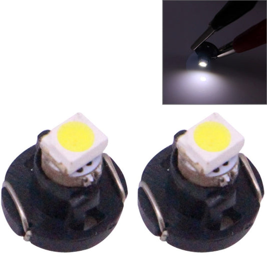 Pair of T3 wedge LED bulbs with black base and yellow lens