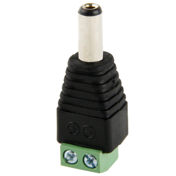 5.5mm x 2.1mm DC Power Male Jack to 2 Conductor Screw Down Connector for LED Light Controller