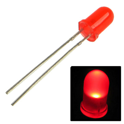 1000 PCS F5 Water Clear LED Emitting Diode Lamp, 1000 PCS, Red Light, 1000 PCS, White Light
