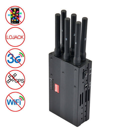 GSM / CDMA / DCS / PCS / 3G / Wifi / GPS / LOJACK Mobile Phone Signal Breaker / Jammer / Isolator, Coverage: 20meters (JAX-121A-6C), GSM / CDMA / DCS / PCS / 3G / Wifi / GPS / LOJACK