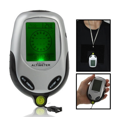 6 in 1 (Altimeter, Barometer, Compass, Thermoeter, Time & Calendar) Multifunction Digital Compass, 6 in 1