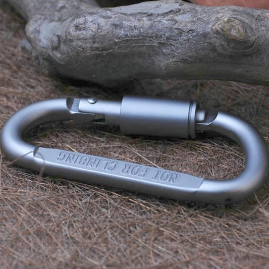 2PCS Multi-function High Quality Aluminum Alloy D Shape Camping Hang Buckle Carabiner, 2PCS Aluminum Alloy