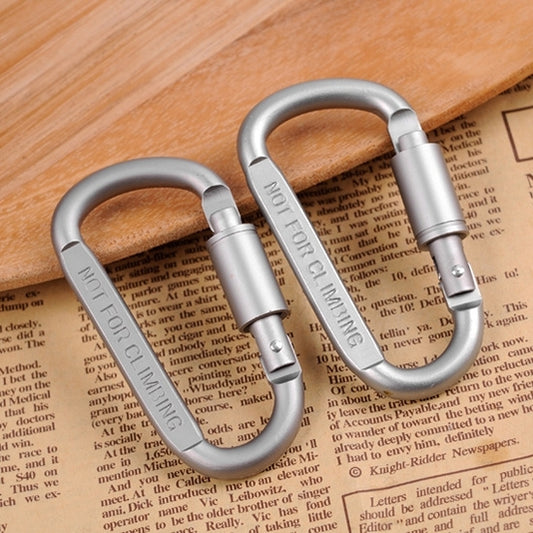 2PCS Multi-function High Quality Aluminum Alloy D Shape Camping Hang Buckle Carabiner, 2PCS Aluminum Alloy
