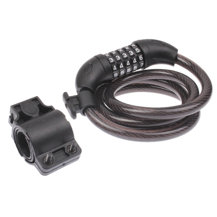 5 Digits Bicycle Motorcycle Steel Wire Lock Strip, 5 Digits Steel Wire Lock