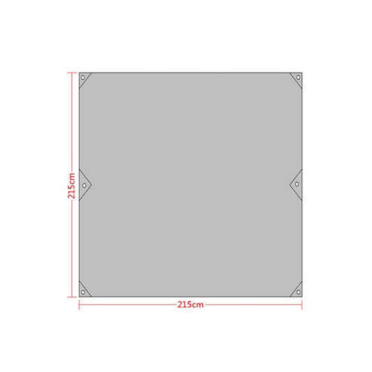 Waterproof Oxford Cloth 420D Oxford Material Camping Picnic Beach Tent Roof Tarp (Size: 215x215cm), 215x215cm Amry Green, 215x215cm Grey, 215x215cm Blue, 215x215cm Orange