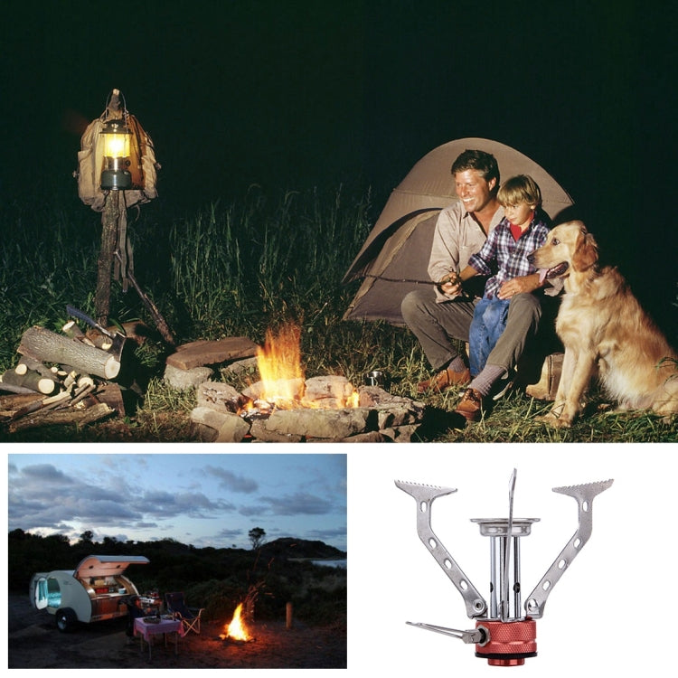 WH-S001 Outdoor Portable Ultra Mini Stainless Steel Gas Stove Camping Gas Stove, WH-S001