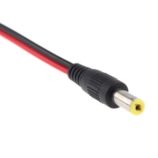 100 PCS 5.5 x 2.1mm DC Power Male Barrel Connector Adaptor for LED Light Controller, Length: 30cm