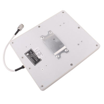 White panel antenna back plate with mounting screws and coax cable with N connector