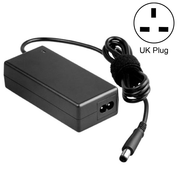 Black 12V 2A AC power adapter with barrel DC plug and UK plug