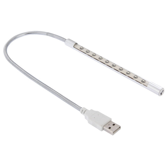 10-LED, 1W, White Light, 10-LED (Silver)
