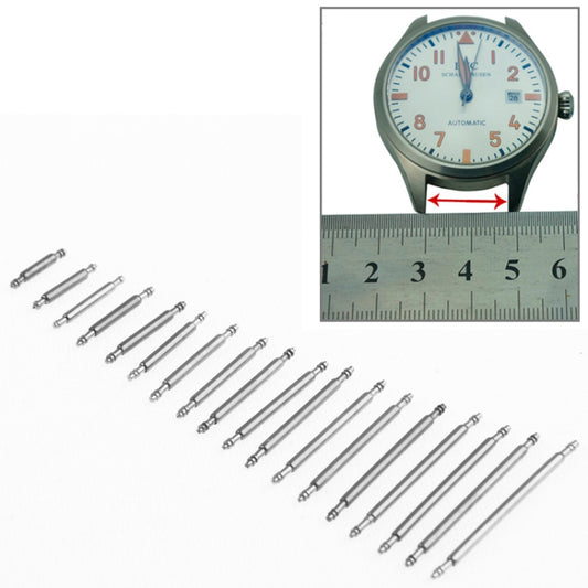 Stainless steel spring bar assortment kit, watch repair tools for 8–25mm bands