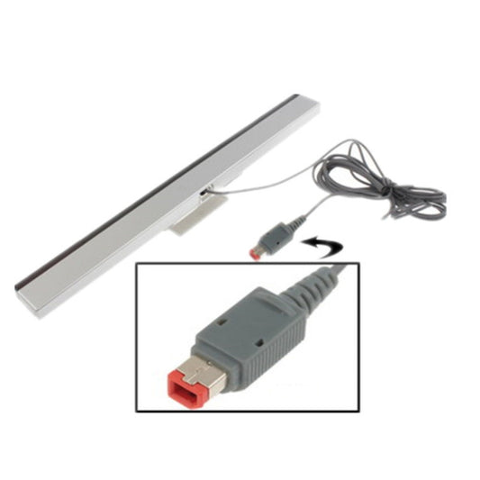 Infrared sensor bar with gray connector plug and bundled cable