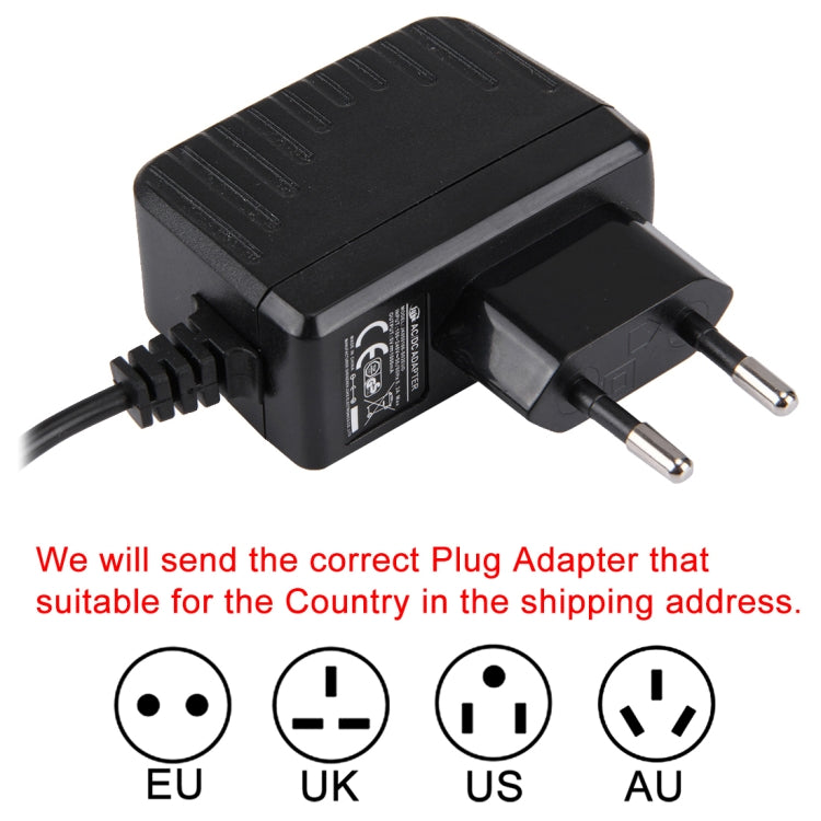 AC plug adapter with interchangeable EU, UK, US, and AU plug ends