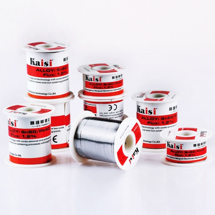 Set of Kaisi rosin core solder wire spools, 0.5mm tin-lead, multiple packages