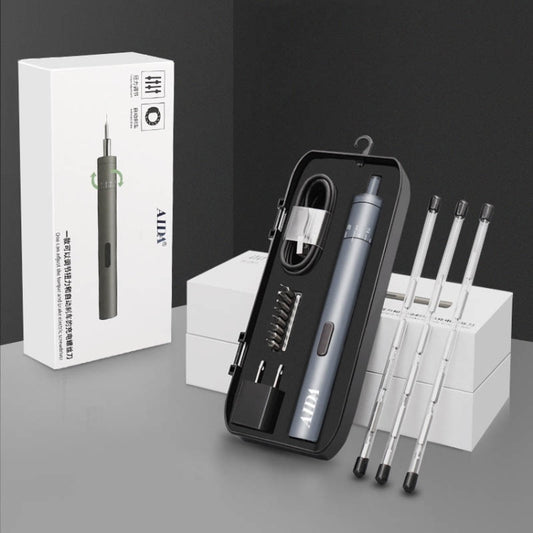 A-012 Rechargeable Lithium Battery Rechargeable Electric Drill Cordless Screwdriver Set with 8 Gear Torsion, Drill Cordless Screwdriver