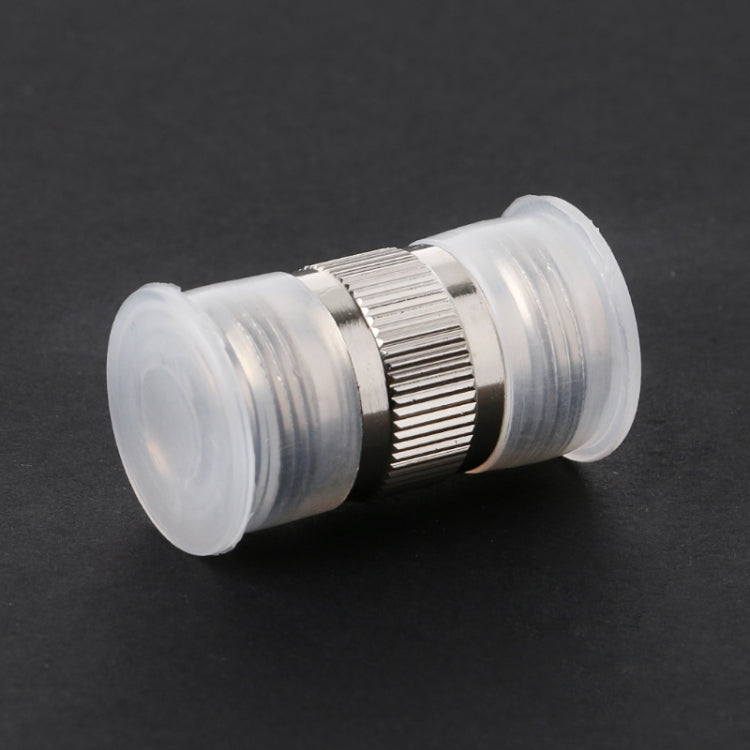 N-type double female coax coupler with translucent protective end caps
