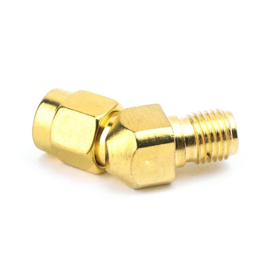 Brass SMA conical adapter coupler with hex nut fittings and dual threads