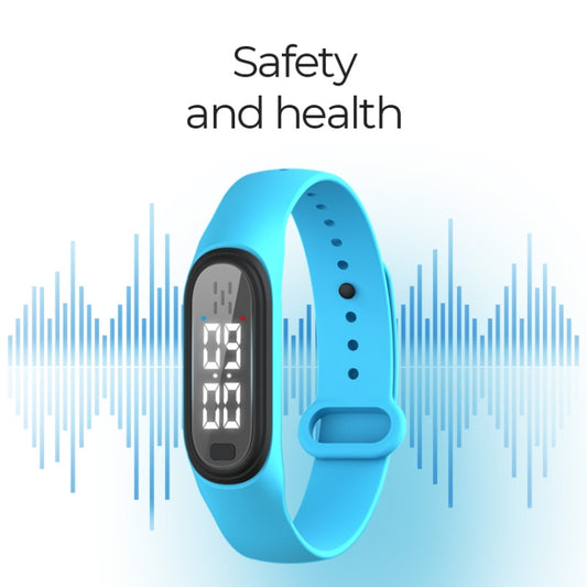 Q2 Outdoor Ultrasonic Electronic Mosquito Repellent Bracelet, Support Three-gear Mode & Time Display, Q2 (Pink), Q2 (Blue), Q2 (White), Q2 (Black)