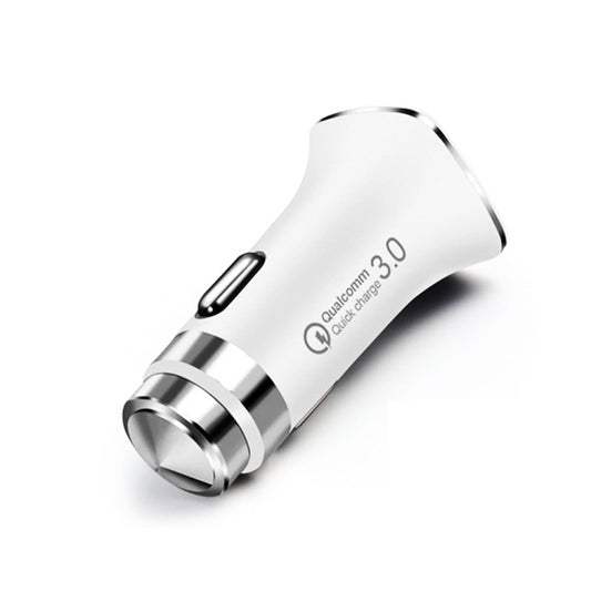 LZ-328 Safety Hammer Type QC3.0 USB + USB-C / Type-C Fast Charging Car Charger