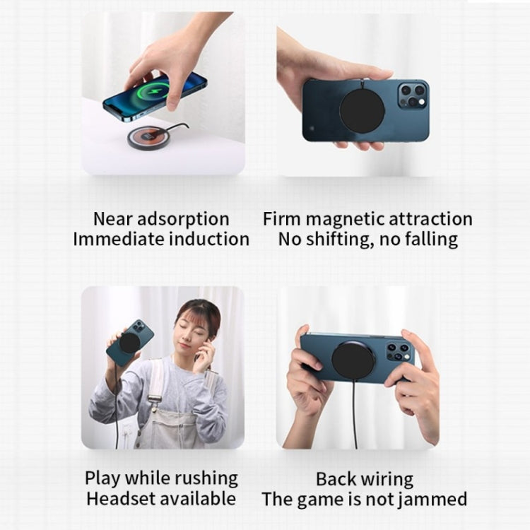 Magnetic wireless charger stand with stable magnetic attraction, 15W
