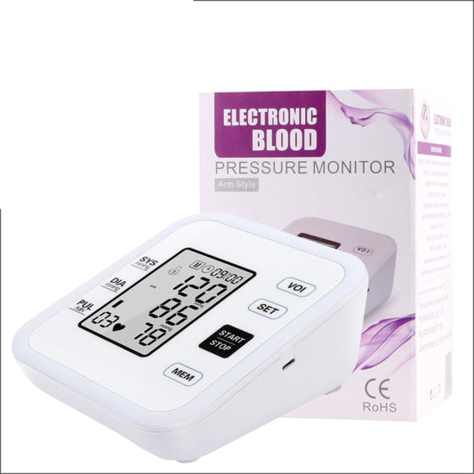 RZ205 Blood Pressures Automatic Digital Upper Arm Heart Beat Rate Pulse Monitor Meter Tonometer Medical Equipment Sphygmomanometer