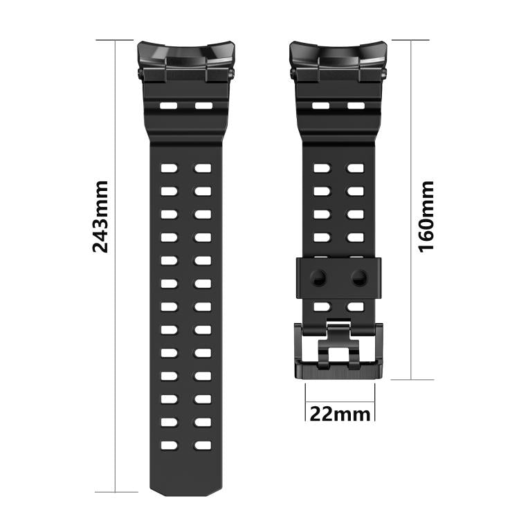 Breathable Dual Row Perforated Silicone Watch Band, For Galaxy Watch9 / 8 / 8 Classic