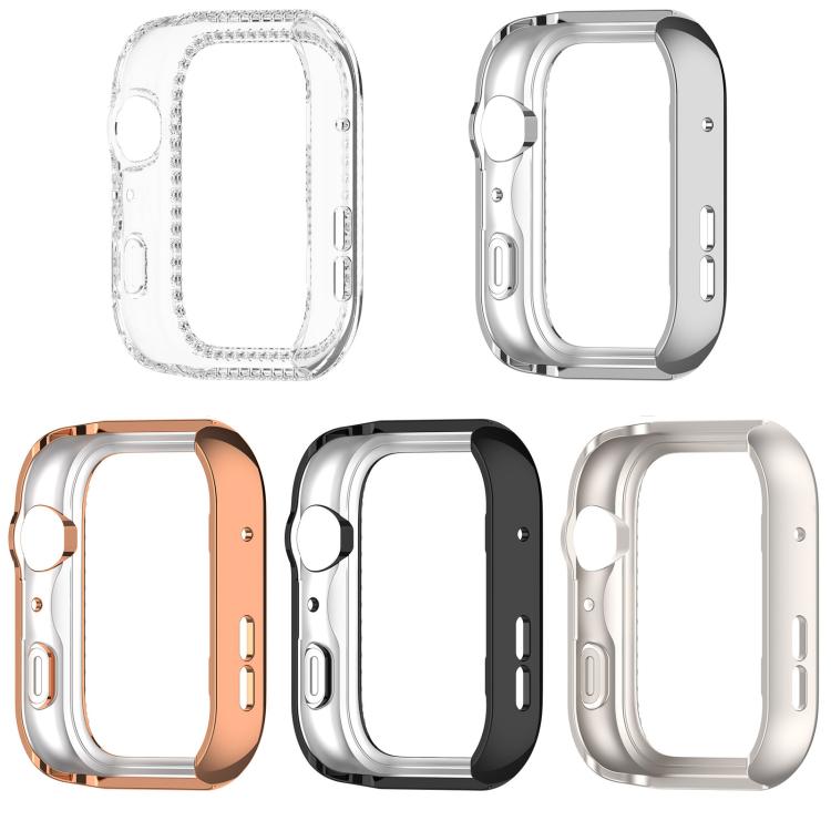 Single Row Diamond Half Coverage Hollow PC Watch Protective Case, For Huawei Watch Fit 5 Pro, For Huawei Watch Fit 5